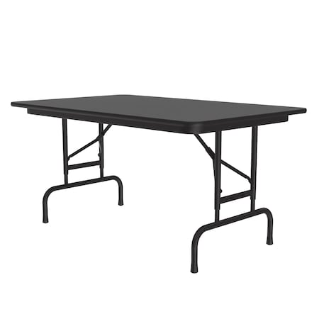Correll CFA Adjustable Melamine Folding Tables 30x48 Black Granite CFA3048M-07